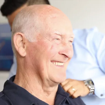 A smiling Auckland patient